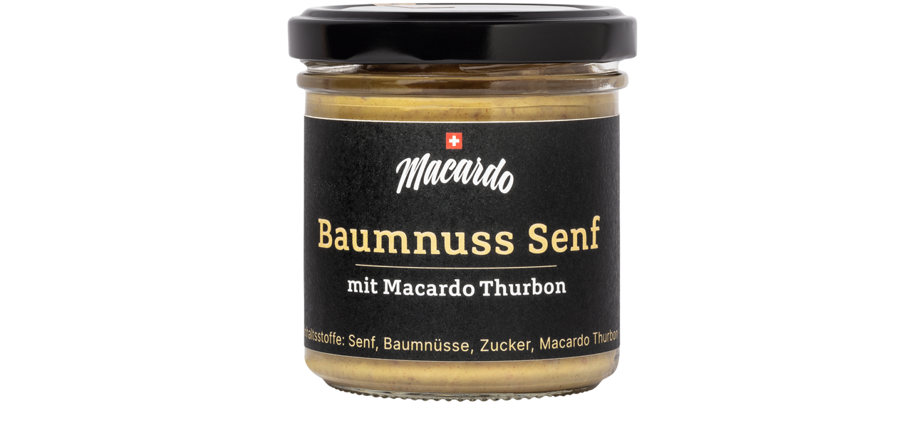 Macardo Baumnuss Senf mit Thurbon