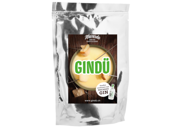 Gindü - Das Fondue mit Macardo Sir Dry Gin