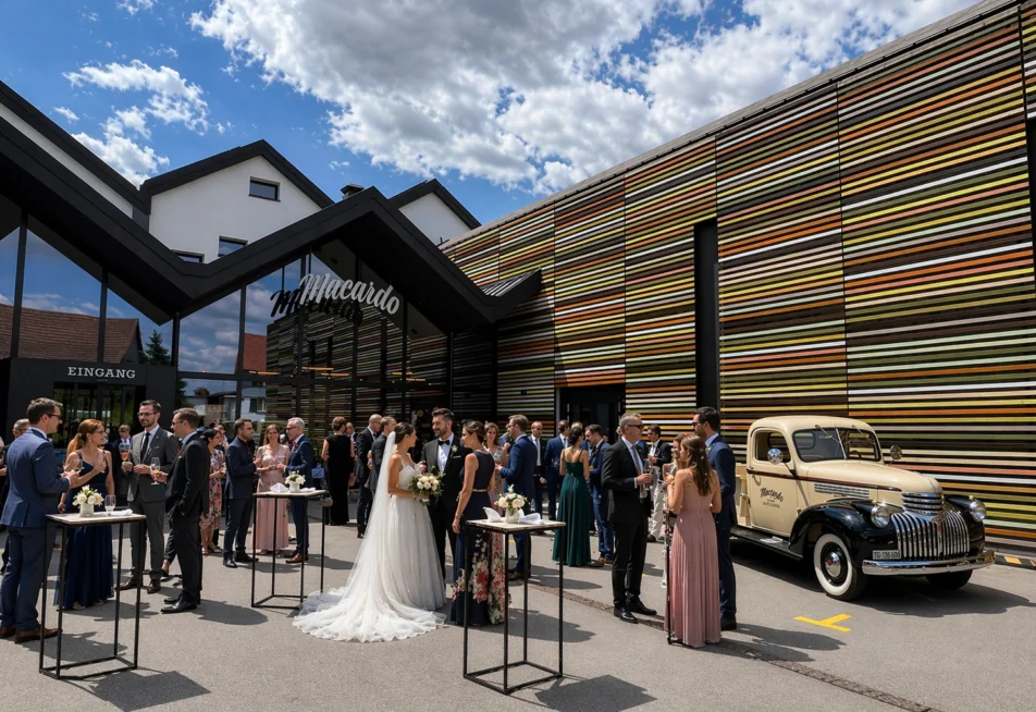 Hochzeitsapéro im Innenhof