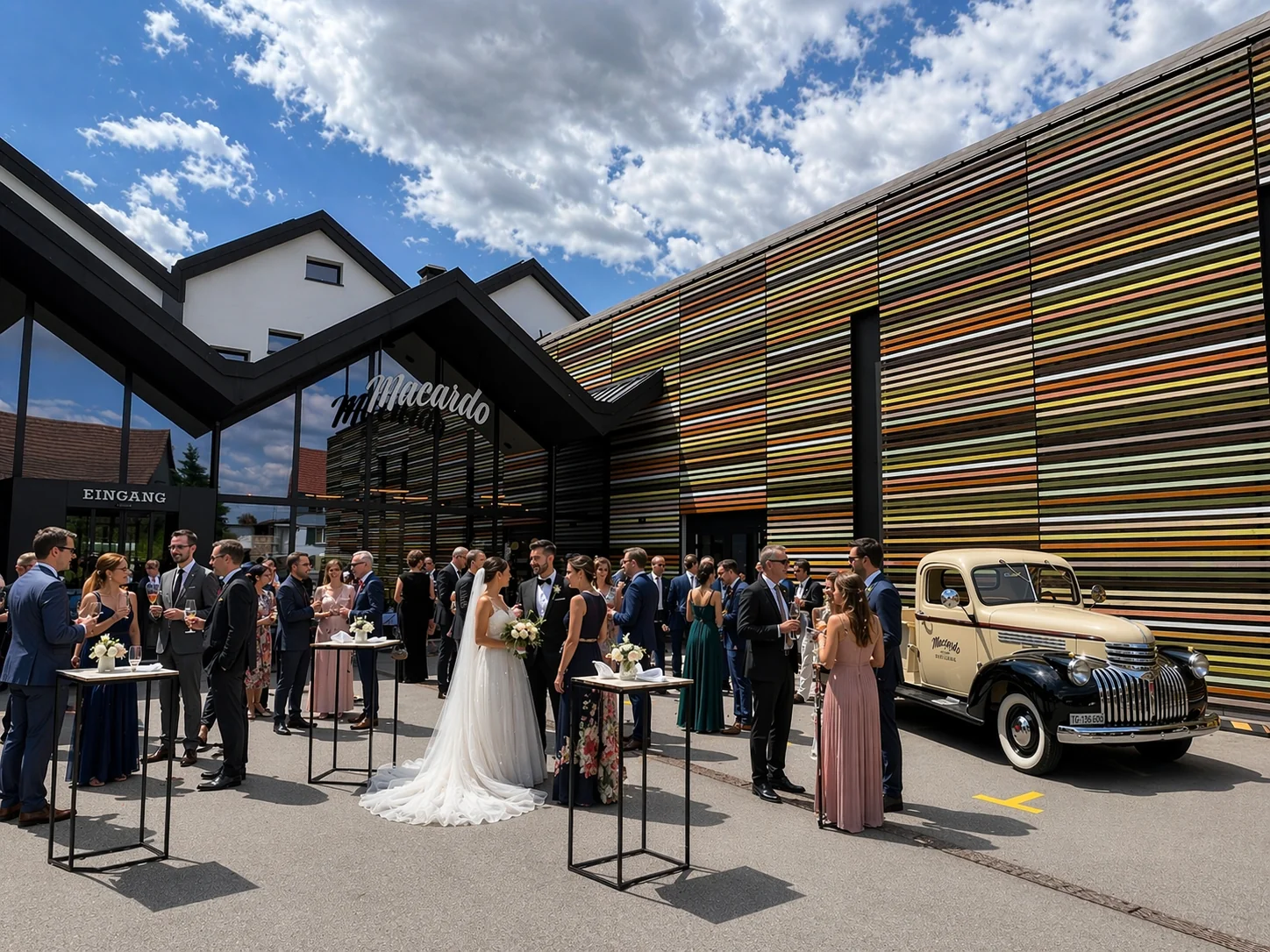 Hochzeitsapéro im Innenhof